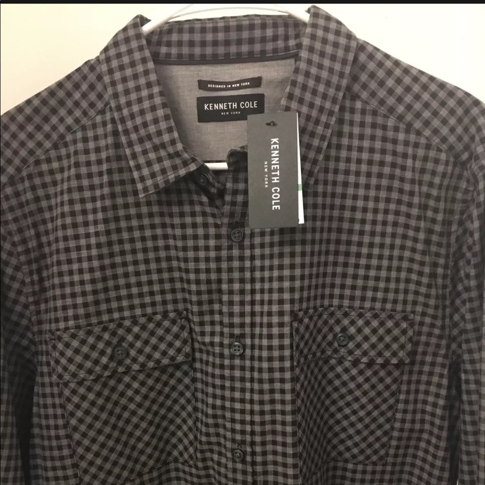 Kenneth Cole New York Large Long Sleeve Button NWT